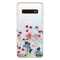 Coque en silicone imprimée compatible Samsung Galaxy S10 5G Printemps en fleurs