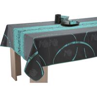 Nappe Anti-taches Astrid Turquoise taille Rectangle 150x240 cm