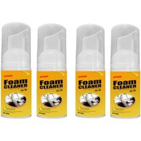 Foam Cleaner Nettoyant Spray Nettoyant pour Sièges De Voiture Multipurpose À Saveur De Citron ​Mousse pour Voiture Et Maison (4 pièc