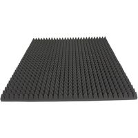 Mousse pyramidale (anthracite/noir) ca.100x100x7cm) Mousse acoustique protection contre les bruits de salle