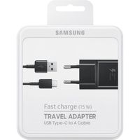 Samsumg EP-TA20EBE (15W) Chargeur rapide noir USB-C (Blister)