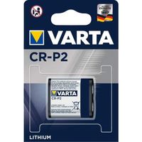 VARTA Lot de 5 Blisters 1 pile photoProfessional Lithium CR-P2 6 V