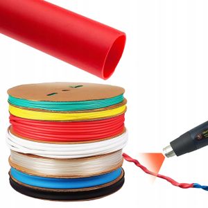 20 Gaines Thermo Rétractables Noires ⌀ 2 Mm