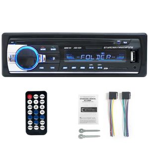 AUTORADIO Autoradio Bluetooth 12V, lecteur Audio Mp3, FM, USB-SD, 60w x 4, musique, 1 din, avec entrée AUX au tableau d