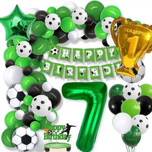 BALLON DÉCORATIF  Lot de 7 ballons de football d'anniversaire - Marq