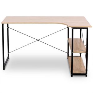 Esituro Meuble De Bureau Table De Travail En Bois De Haute Qualite Avec 3 Tiroirs Scd0044 Noir Mobilier Et Eclairage Ameublements Et Fournitures De Bureau