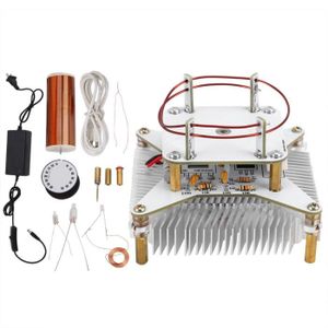 Haut-parleur à bobine Tesla, compatible Bluetooth, musique, haute tension,  générateur d'arc électrique, éclairage artificiel