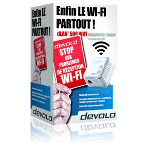COURANT PORTEUR - CPL DEVOLO CPL Wi-Fi 500 Mbit/s, 2 ports Fast Ethernet