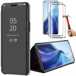 COQUE - BUMPER Coque Noir pour Xiaomi Mi 11 Pro Effet Miroir Anti