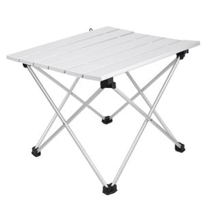 TABLE DE CAMPING HURRISE Table d'extérieur Table en alliage d'aluminium Table de bureau pliable Camping en plein air (petite)