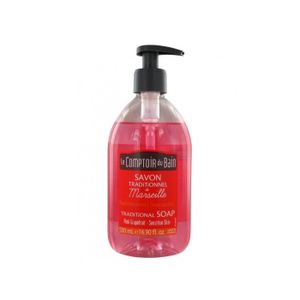 Le Comptoir Du Bain Traditionelle Marseille Seife – Poppy Mohnblume, 1 Liter, Sanft Für Haut & Hände