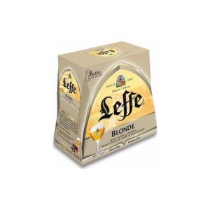 BIERE Leffe Bière blonde 6.6% 6 x 25 cl 6.6%vol.