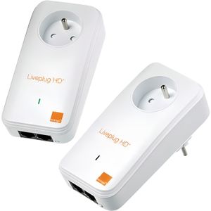 MODEM - ROUTEUR Orange Liveplug HD+ duo Pont HomePlug 1.0 (pack de 2)