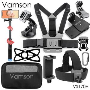 PACK ACCESSOIRES PHOTO Vamson-Ensemble d'accessoires généraux pour caméra de sport,GoPro 10,9,Go Pro Fore10,9,8,7,6,Eken H8R,VS170,trois - VS170H[D655]