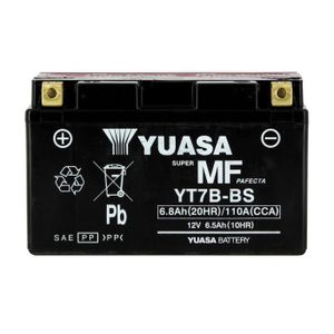 BATTERIE VÉHICULE YUASA-812077 - Batterie YT7BBS AGM