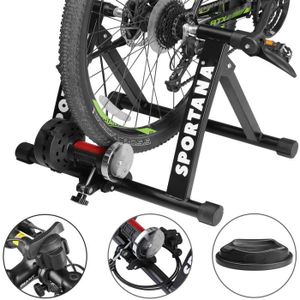 HOME TRAINER Home trainer vélo Sportana - max. 150kg - noir pliable acier 26“ à 28