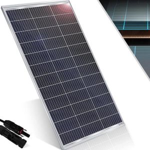 KIT PHOTOVOLTAIQUE SER Panneau solaire monocristallin Panneau solaire - 18 V pour batteries 12 V, photovoltaïque - Cellule solaire Installation PV 63