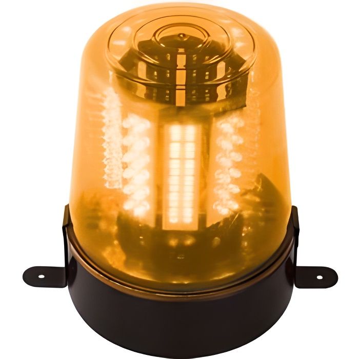  2pcs Gyrophare LED Orange, Justech 12V E-Mark E9