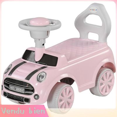 Porteur Enfant Licorne Costway – Volant Musical, Coffre Caché, Roues 360° – 15 Kg – Pour 19-36 Mois – Rose/Blanc