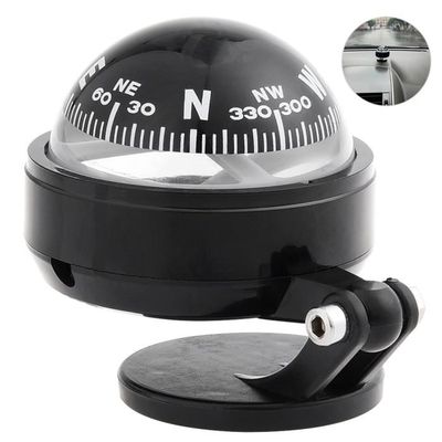 Boussole Marine LED Multifonction Avec Support Réglable - Compas Navigation Précis Pour Bateau, Voiture, Caravaning