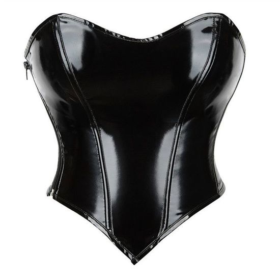 Corset sous poitrine rouge et noir Saphira - Life in Corset