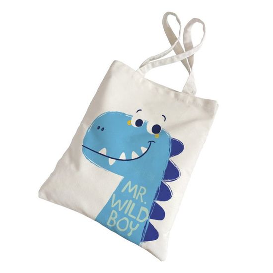 Sacs Fourre-tout Réutilisables En Toile Avec Motif Dinosaure De Noël