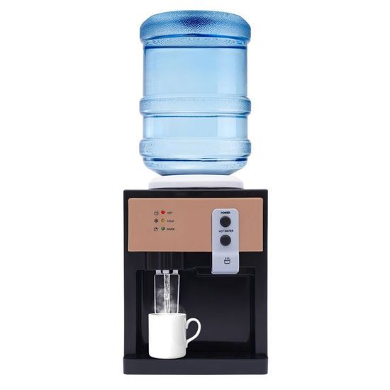 Distributeur D'eau Instantané Chaud Et Froid - Fonction Démarrage Tactile, Compatible Bouteilles 5L à 19L, Design Compact Pour Bureau Ou Maison - 7