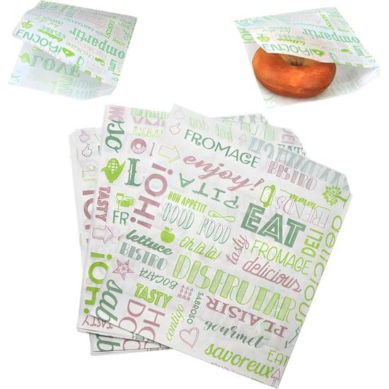 Papier D'Emballage Alimentaire Anti-Graisse Rétro Journal - 120 Feuilles 22x22 Cm, Imperméable Et Absorbant Pour Burgers, Frites, Sandwichs