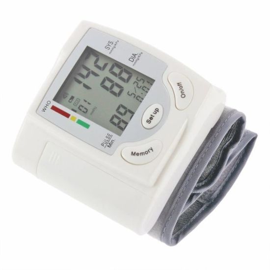 Soins de santé à domicile 1pcs lcd numérique moniteur de pression artérielle bras supérieur coeur battement mètre tonomètre de machine pour la mesure automatique 