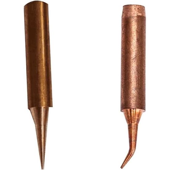 Lot De 17 Pannes à Souder 900M - Cuivre Nickelé - Pour Stations De Soudage - Formes Variées (I, B, D, K, C...)