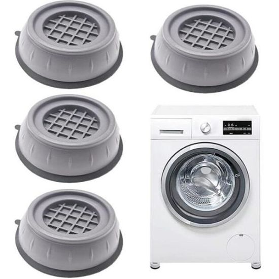 Nouveau- 4 pièces Machine à laver Tapis de pied, amortisseur de vibrations,  lavage anti-vibrations