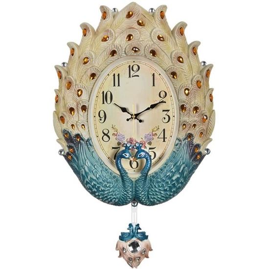 Horloge Murale Silencieuse Cooltto 26cm | Cadran Verre, Motif Coucher De Soleil, Piles Non Incluses | Pour Salon, Chambre, Bureau