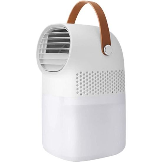 Climatiseur Portable évaporatif USB - 6 Vitesses, Minuterie 6h, Réservoir 300ml - Pour Chambre, Bureau, Tente