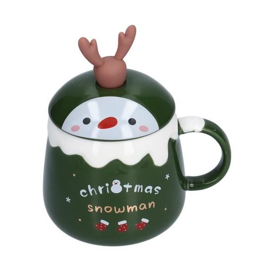 Tasse De Noël DIY à Peindre - Kit Créatif En Céramique 13,8x10,5x9,5 Cm | Activité Manuelle Enfants Adultes