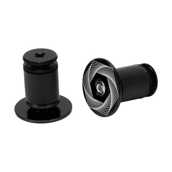 Accessoire Vélo Sécurité Guidon Lot De 10 Bouchons D'Extrémité De Guidon Vélo - Caoutchouc Noir - Pour Barre De Route Birkenstock Homme