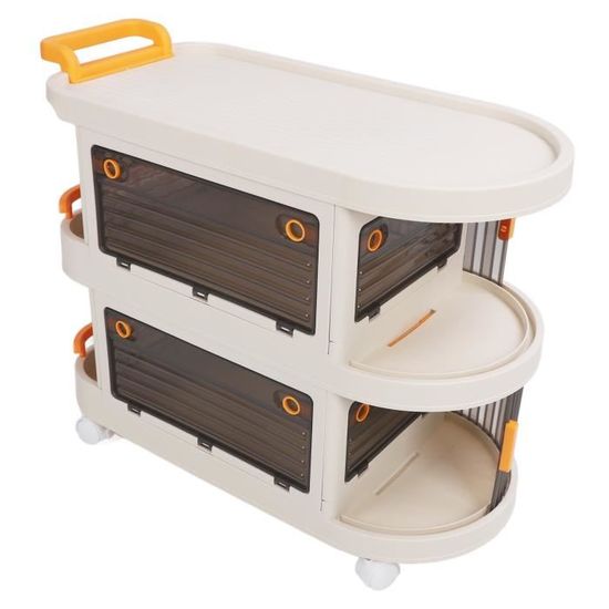 Chariot Roulant à Étages - Organisateur Pour Livres, Jouets, Fournitures - 2 à 5 Niveaux