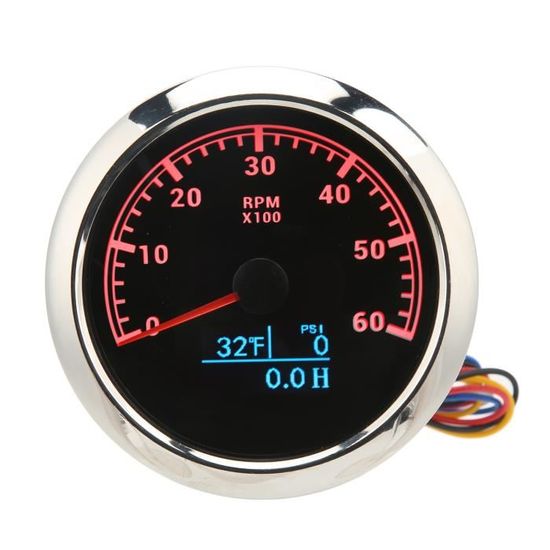 Compte-tours Moto Numérique Rétroéclairé 12V – Universel Pour Suzuki Et Autres – Précision 0-13000 Tr/min - 2