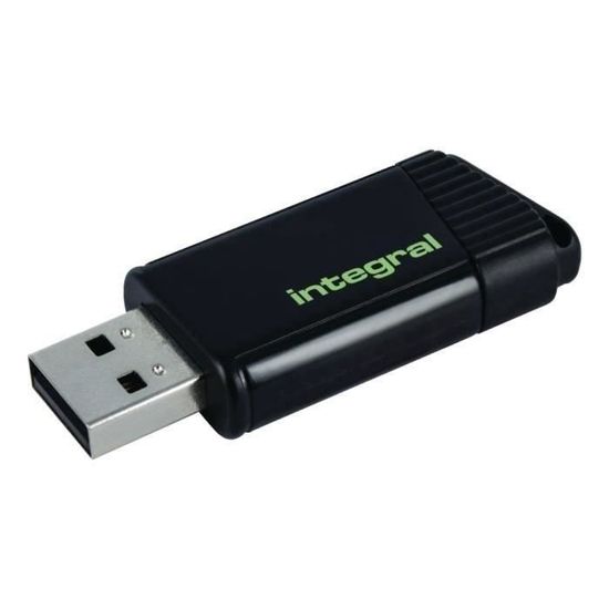 INTEGRAL Clés USB Integral INFD128GBPULGR - USB 2.0 - 128 Go - Noir et vert