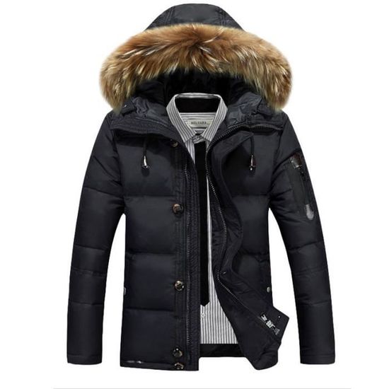 Doudoune homme avec capuche fourrure cheap