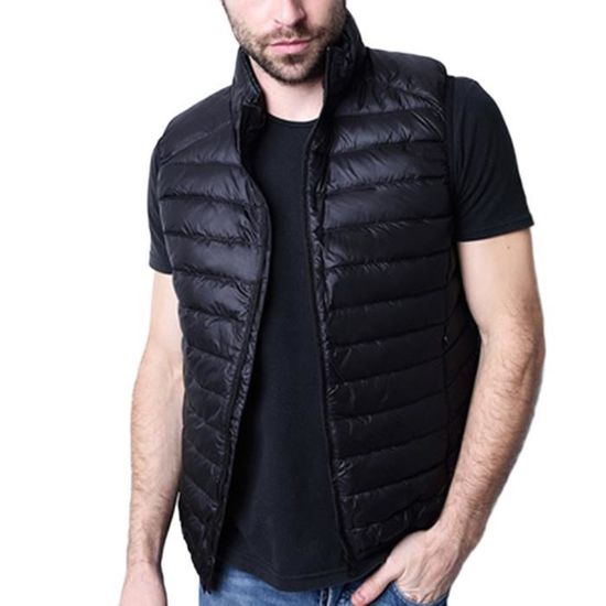 Doudoune Sans Manche S Homme - Gilet Matelassé Léger - Zippé