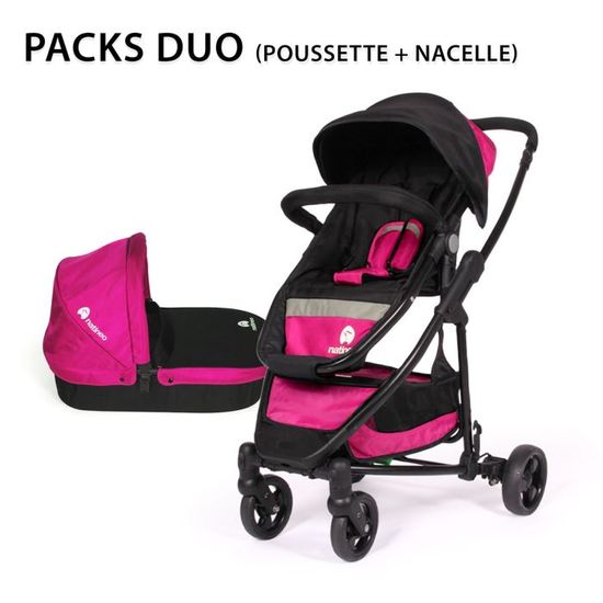 poussette duo 4 roues