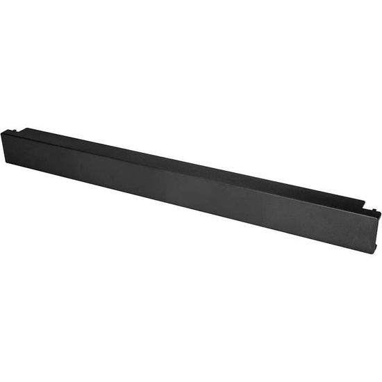 Lot de 5 panneaux vierges 1U - 48,3 cm - Noir - Pour boîtier de rack réseau serveur ou armoire - 5 pièces