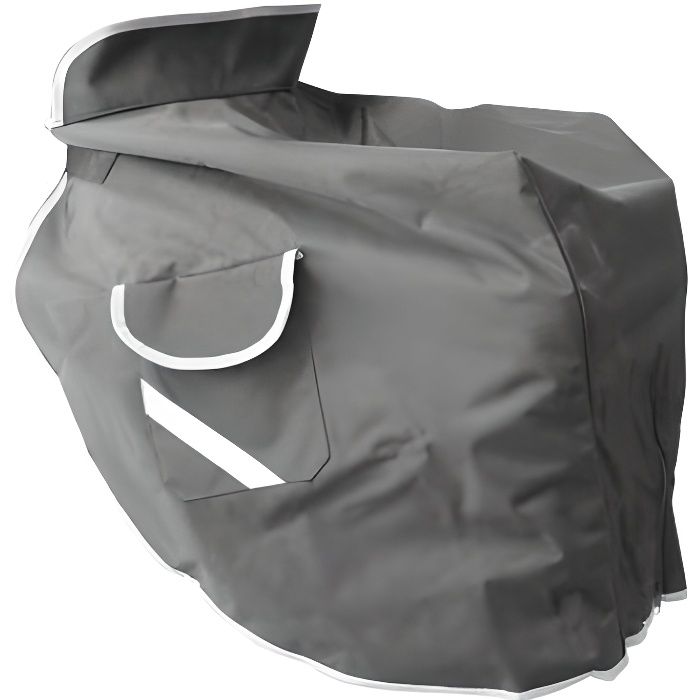 Tablier protection hiver jupe universel scooter maxi-scooter 2 poches noir