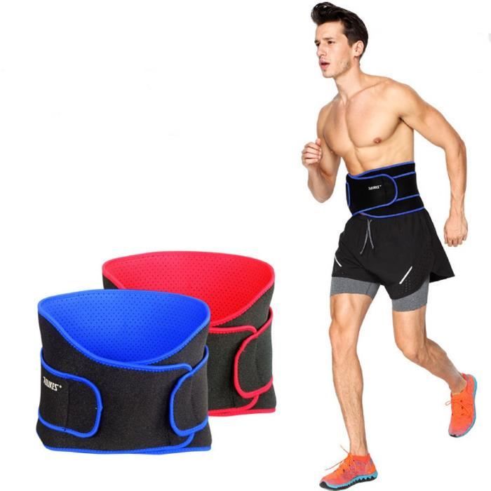 Ceinture force maintient lombaire anti douleur dos soutient reins Sport musculation fitness HTGYM bleue TU