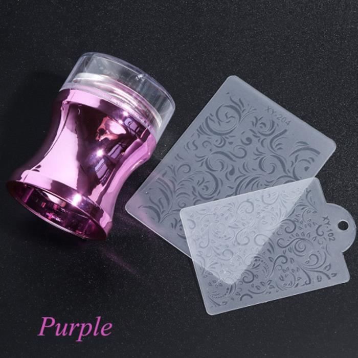 VERNIS A ONGLES 3PC Manucure Seal Silicone Impression Stamper Head Modelo Seal Grattoir Transparent JIE200429007PP_Ion