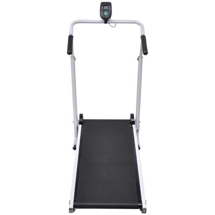 Tapis roulant manuel pliant et compact