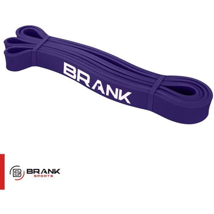 Bande Elastique de sport musculation, crossfit et fitness - Modèle violet pour Résistance modérée de 15 à 40 kg - Marque française