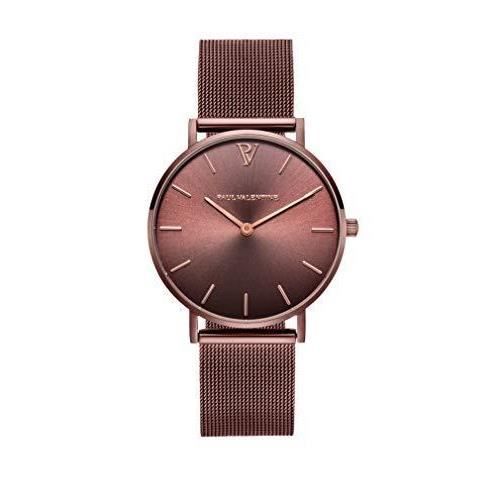 PAUL VALENTINE® Montre Femme montée sur Un Bracelet en Maille milanaise 32, 36 ou 38 mm Montres de différentes Couleurs avec