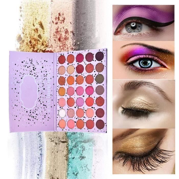 Shimmer Glitter Ombre à paupières poudre Palette Matte fard à paupières cosmétiques Maquillage _love549 @WPD