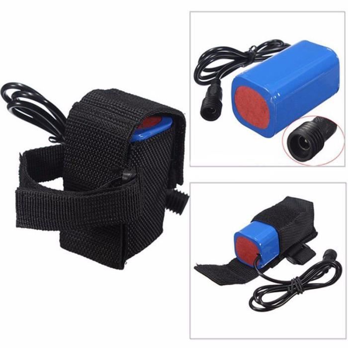 8.4V 6400mAh batterie rechargeable 4x 18650 pour lampe frontale vélo vélo lumière - Return 217